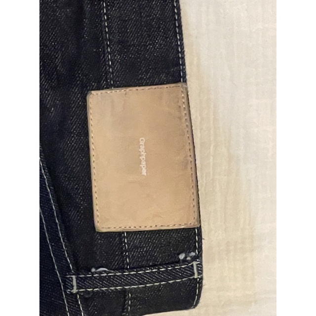 Graphpaper(グラフペーパー)のグラフペーパーSelvage Denim Five Pocket ワイドデニム メンズのパンツ(デニム/ジーンズ)の商品写真