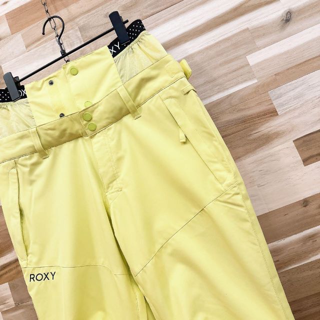 ロキシー】ROXY スノーボード ウェア パンツ ドット M 黄色イエロー×紺