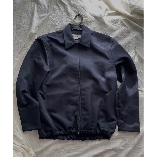 MARNI ジップアップジャケット ネイビー 極美品 ボンバー マルジェラ
