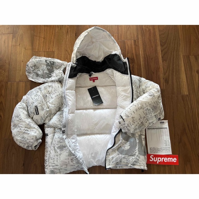 Supreme Hooded Down Jacket RECEIPTS