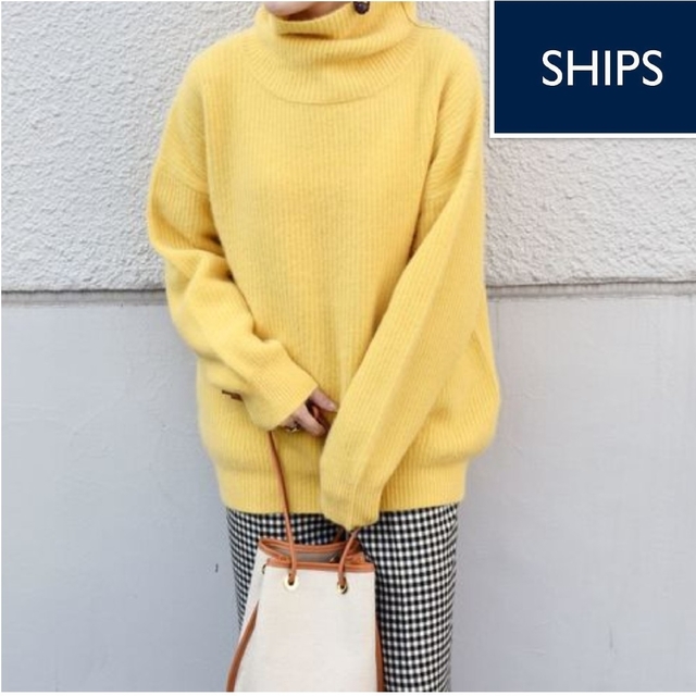 新品】SHIPS シップス フォックス タートルネック プルオーバー