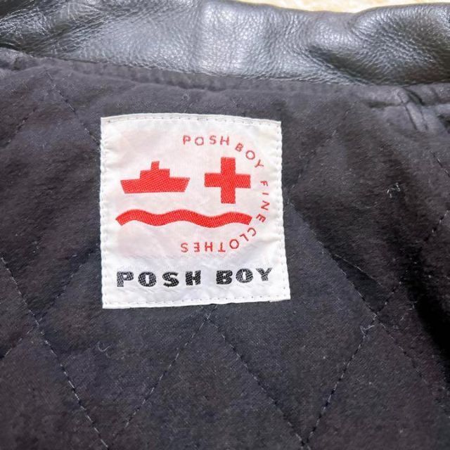 【ヴィンテージ】80s POSH BOY スタジャン　ブラック　1983