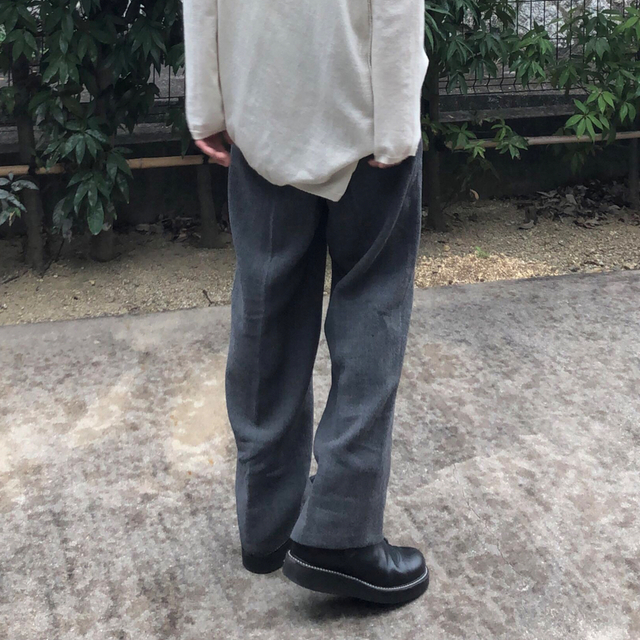 COMME des GARCONS(コムデギャルソン)のCHRISTIAN AUJARD HOMME 80s ごま塩 スラックス メンズのパンツ(スラックス)の商品写真