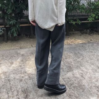 コムデギャルソン(COMME des GARCONS)のCHRISTIAN AUJARD HOMME 80s ごま塩 スラックス(スラックス)