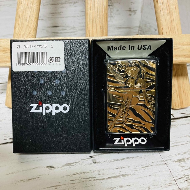 ZIPPOライターうる星やつら ブラック ゴールドジッポ ラムちゃん