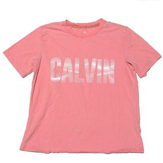 カルバンクライン(Calvin Klein)のカルバンクライン ロゴ 半袖 Tシャツ ピンク CALVIN KLEIN M(Tシャツ(半袖/袖なし))