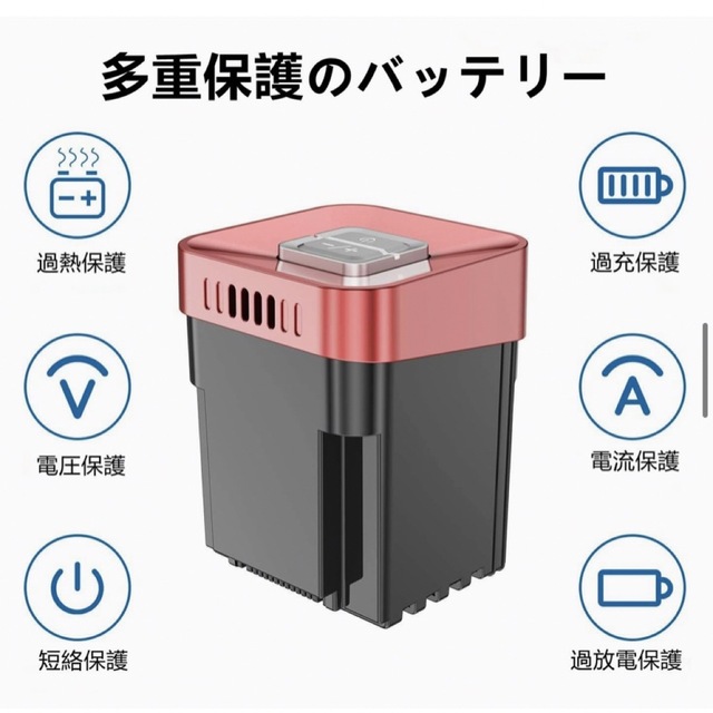 Makita(マキタ)のPRETTYCARE W100コードレス掃除機専用バッテリー 2600mAh スマホ/家電/カメラの生活家電(掃除機)の商品写真