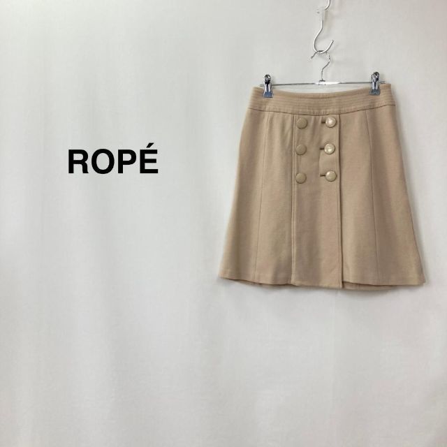 ROPE’(ロペ)のROPÉ ロペ ボタンディテールフレアスカート ベージュ レディース レディースのスカート(その他)の商品写真