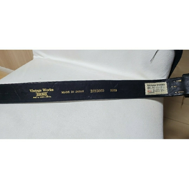 ヴィンテージワークス Vintage Works レザーベルト ブラック ヴィンテージワークス Vintage Works レザーベルト ブラック