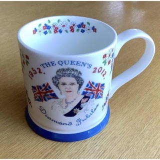キャスキッドソン(Cath Kidston)のエリザベス女王のダイヤモンドジュビリー記念マグカップ(食器)