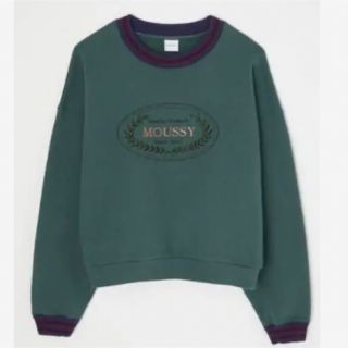 moussy ロゴトレーナー　カーキ