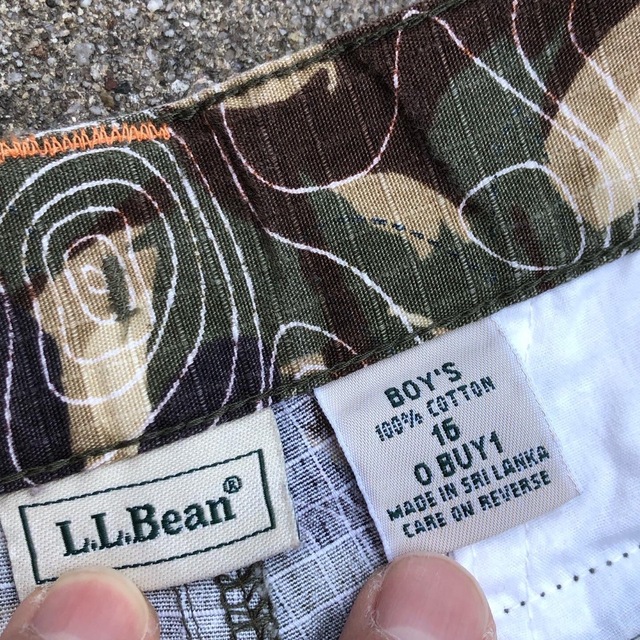 L.L.Bean(エルエルビーン)のエルエルビーン 00s 珍品 等高線 ウッドランドカモ 2way カーゴパンツ メンズのパンツ(ワークパンツ/カーゴパンツ)の商品写真