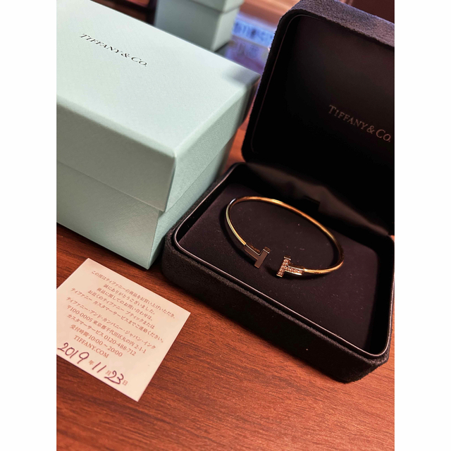 18K色Tiffany & Co ワイヤーブレスレット