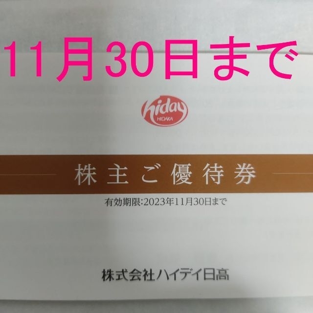 ハイデイ日高　株主優待10000円分