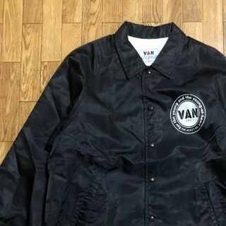 ヴァンヂャケット(VAN Jacket)の80〜90s 日本製 VAN JAC コーチジャケット 黒 M 裏地付き(ナイロンジャケット)