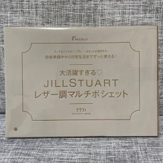 ジルスチュアート(JILLSTUART)のゼクシィ付録❤︎JILLSTUARTレザー調マルチポシェット(ショルダーバッグ)