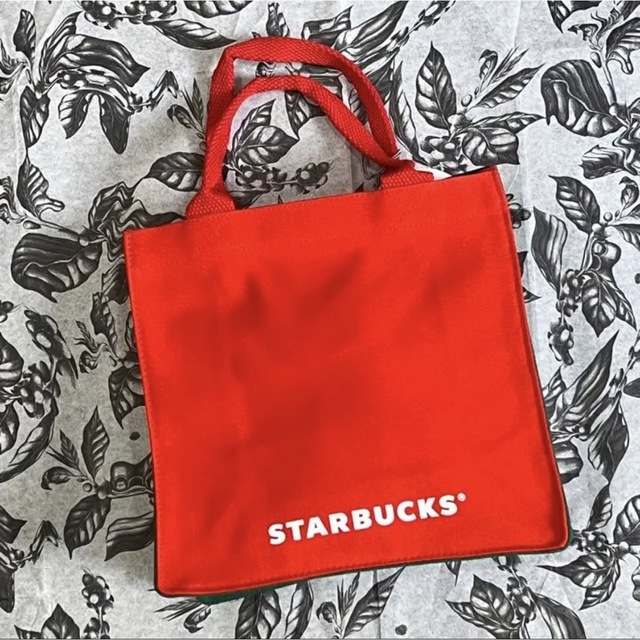 Starbucks Coffee(スターバックスコーヒー)のノリさま専用　　海外　スターバックス　ホリデー　水玉　トート レディースのバッグ(トートバッグ)の商品写真