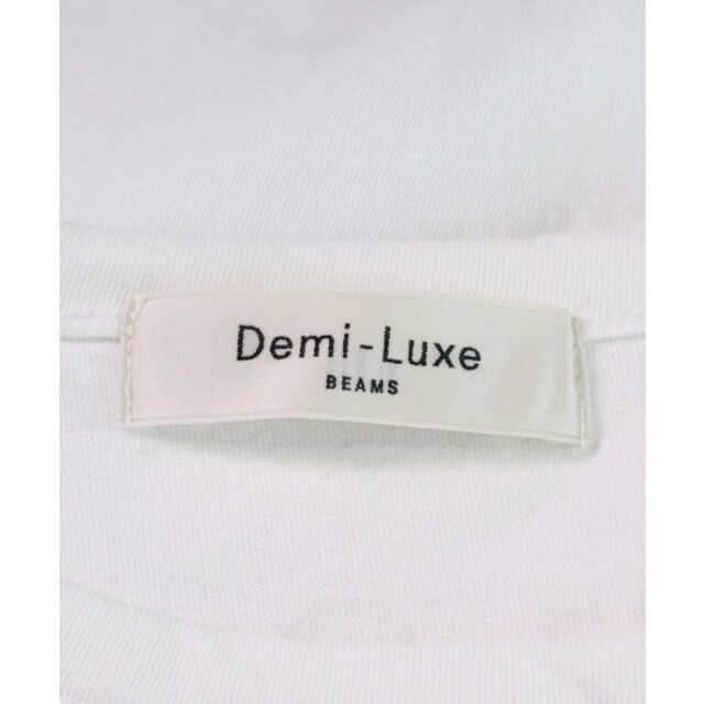 Demi-Luxe BEAMS(デミルクスビームス)のDemi-Luxe BEAMS Tシャツ・カットソー -(M位) 白 【古着】【中古】 レディースのトップス(カットソー(半袖/袖なし))の商品写真