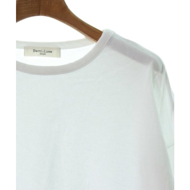 Demi-Luxe BEAMS(デミルクスビームス)のDemi-Luxe BEAMS Tシャツ・カットソー -(M位) 白 【古着】【中古】 レディースのトップス(カットソー(半袖/袖なし))の商品写真