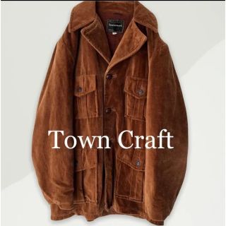 TOWNCRAFT - TOWNCRAFT ヘビーベロア コーデュロイランチコート