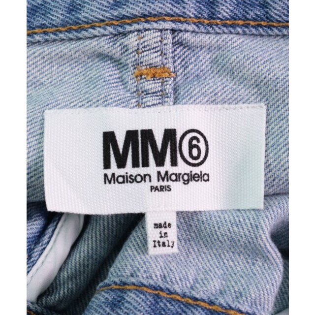 MM6(エムエムシックス)のMM6 エムエムシックス ショートパンツ 38(S位) 青(デニム) 【古着】【中古】 レディースのパンツ(ショートパンツ)の商品写真