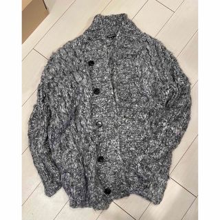 アンドゥムルメステール(Ann Demeulemeester)のアンドゥムルメステール　30万購入　メンズ　シルクアルパカカーディガン(カーディガン)