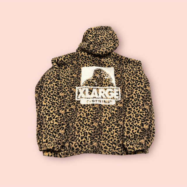 XLARGE(エクストララージ)のXLARGE フリースボアジャケット マルチカラー ヒョウ柄 メンズのジャケット/アウター(ブルゾン)の商品写真