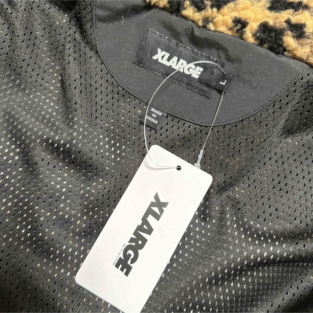 XLARGE(エクストララージ)のXLARGE フリースボアジャケット マルチカラー ヒョウ柄 メンズのジャケット/アウター(ブルゾン)の商品写真