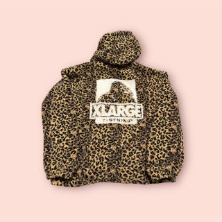 エクストララージ(XLARGE)のXLARGE フリースボアジャケット マルチカラー ヒョウ柄(ブルゾン)