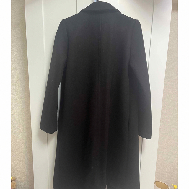 ZARA(ザラ)のZARA(ザラ) 黒コート ポケット付き レディースのジャケット/アウター(ロングコート)の商品写真