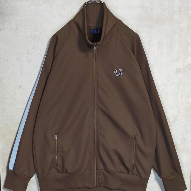 FRED PERRY トラックジャケット　ジャージ　ブラウン　S