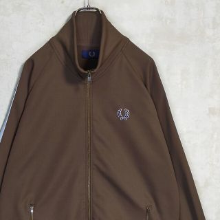 フレッドペリー(FRED PERRY)の【激レア】 フレッドペリー 2XL トラックジャケット ブラウン くすみブルー(ジャージ)