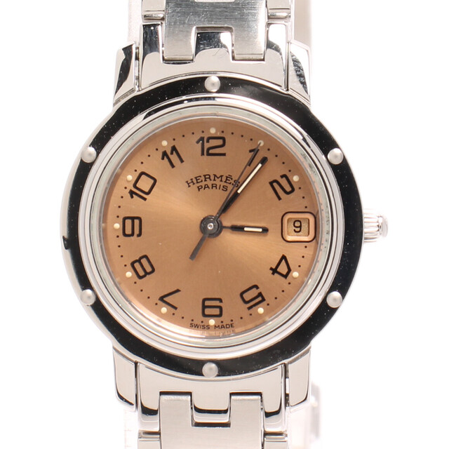 全日本送料無料 Hermes レディース CL4.210 クリッパー  腕時計 HERMES エルメス - 腕時計