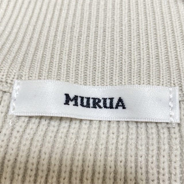 MURUA(ムルーア)のMURUA ムルーア チョーカーニット Fサイズ  肩開き ニット 長袖 冬服 レディースのトップス(ニット/セーター)の商品写真