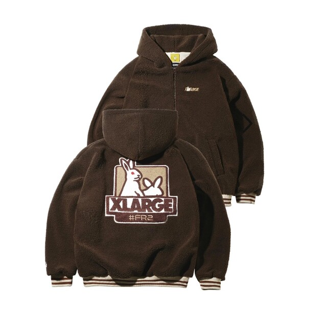 XLARGE×FR2 BOA HOODIE(ブラウン)