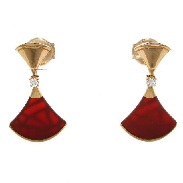 一流の品質 BVLGARI - ブルガリ ピアス美品 356749 レッド ピアス ...