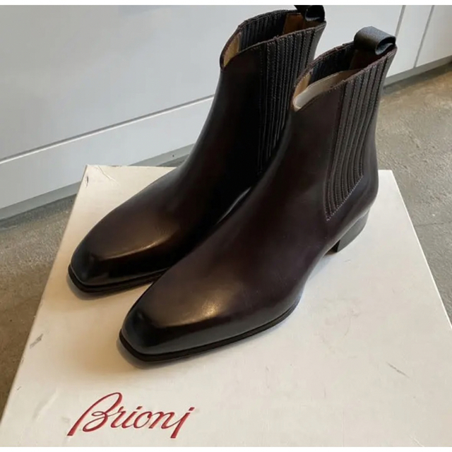 BRIONI GUSSET CHELSEA BOOT 新品未使用 最善 50.0%OFF