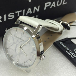 人気ブランド クリスチャンポール 腕時計 MRL-03 35mm 天然皮革 新品(腕時計)