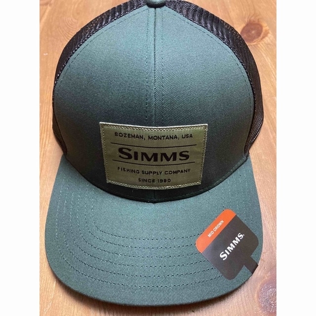 Simms cap シムス キャップ 帽子 ORIGINAL PATCH 新品