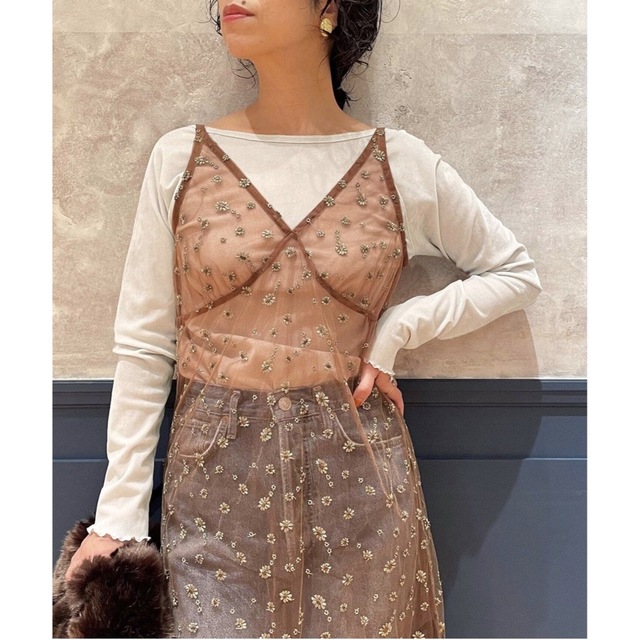 IENA LA BOUCLE フロッキーチュールロングスリーブプルオーバー | www
