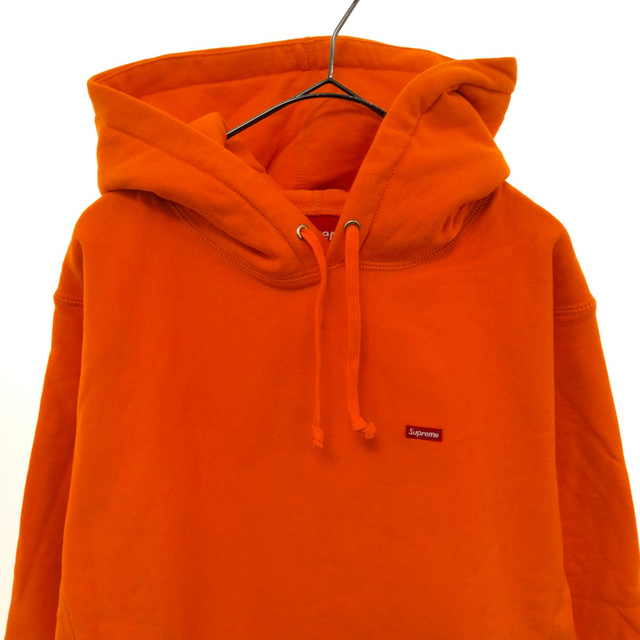 SUPREME シュプリーム 20SS Small Box Logo Hooded Sweatshirt/Orange  スモールボックスロゴフーデットスウェットシャツ ロゴ刺繍スウェットプルオーバーパーカー オレンジ