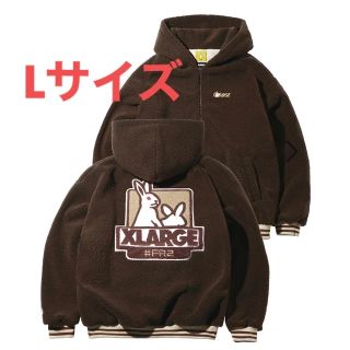 エフアールツー(#FR2)のXLARGE×FR2 BOA HOODIE Lサイズ ブラウン(パーカー)