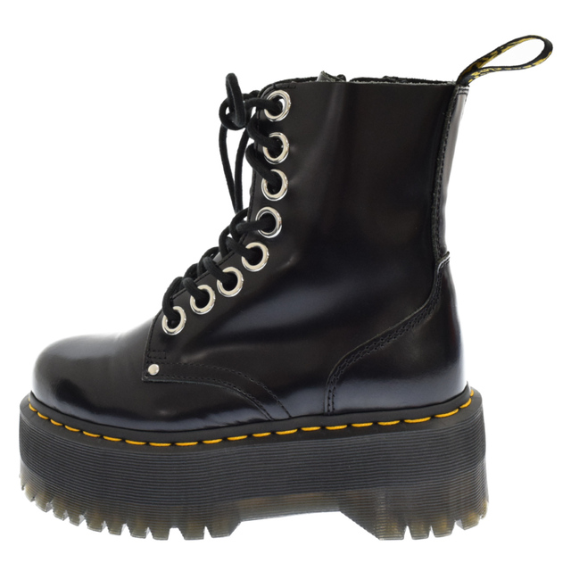 Dr.Martens ドクターマーチン JADON MAX レザーサイドジップ厚底ブーツ ブラック レディース