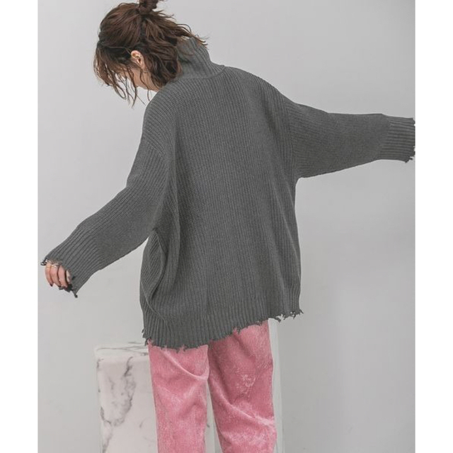 JEANASIS 5GアゼクラッシュZIPカーディガン