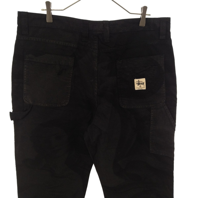 STUSSY(ステューシー)のSTUSSY ステューシー 21AW Venus Work Pant ヴィーナスプリント ダブルニーペインターワークパンツ ブラック 21F116506 メンズのパンツ(その他)の商品写真