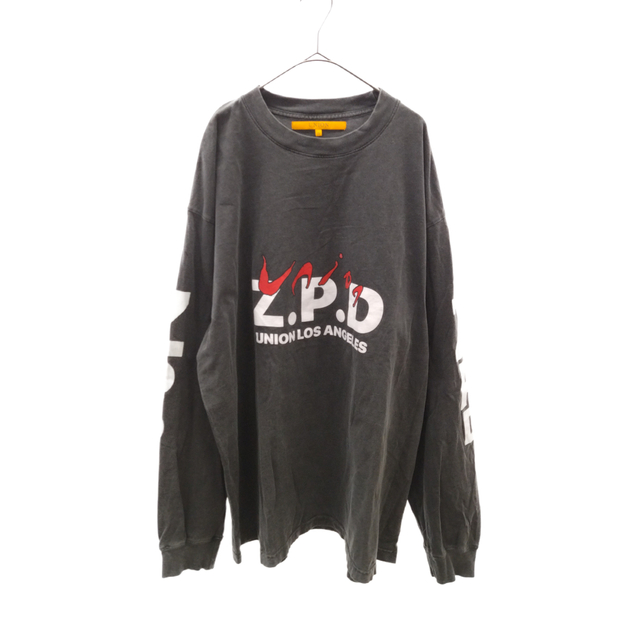 UNION ユニオン 22AW PROXIMAL LS TEE 両面プリント ロングスリーブ Tシャツ グレー