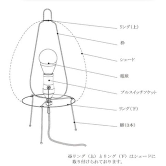 ACTUS(アクタス)の【新品未使用】イサムノグチ AKARI  1ADスタンドライト入手困難　白黒 インテリア/住まい/日用品のライト/照明/LED(フロアスタンド)の商品写真