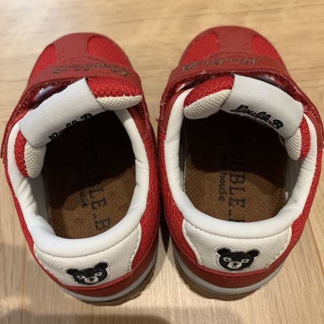 DOUBLE B 子供靴　13.5cm 赤色 キッズ/ベビー/マタニティのベビー靴/シューズ(~14cm)(スニーカー)の商品写真