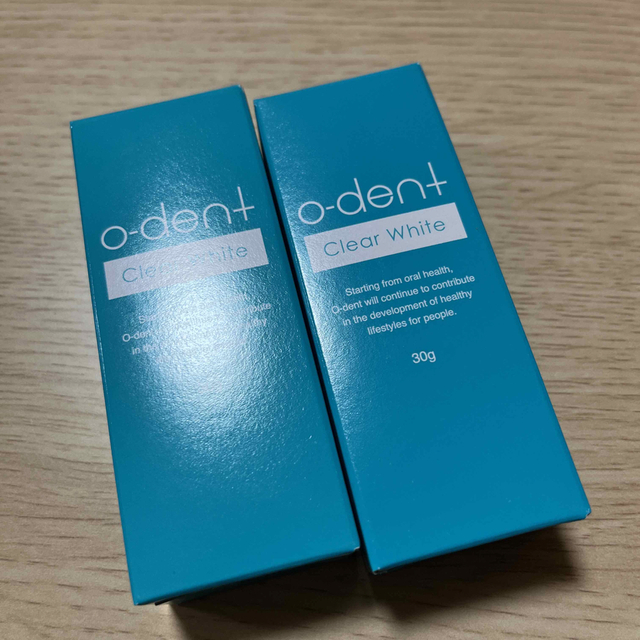 O-dent クリアホワイト　30g 2個セット　オーデント　ジェル歯磨き粉