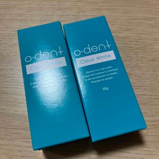 O-dent クリアホワイト　30g 2個セット　オーデント　ジェル歯磨き粉(歯磨き粉)